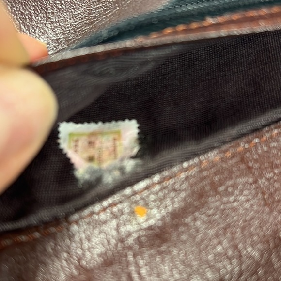 Vintage Beaded and Leather Long Clutch Bag Wallet - Picture 15 of 15